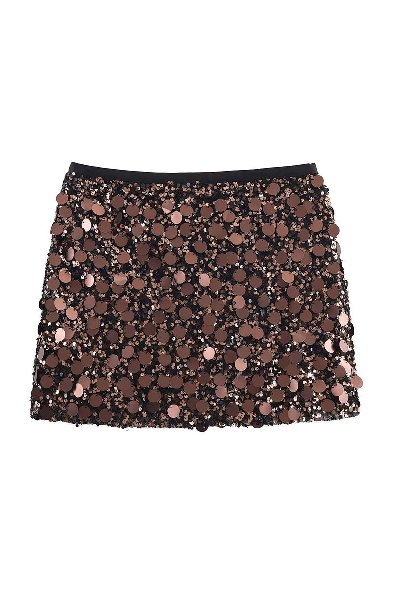 Sequin Glam Mini Skirt