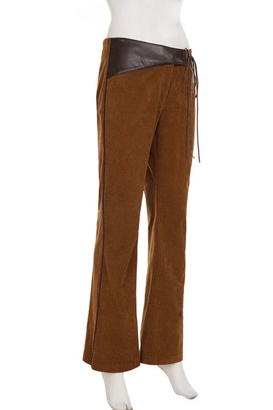 Asymmetrical Wrap Casual Pants