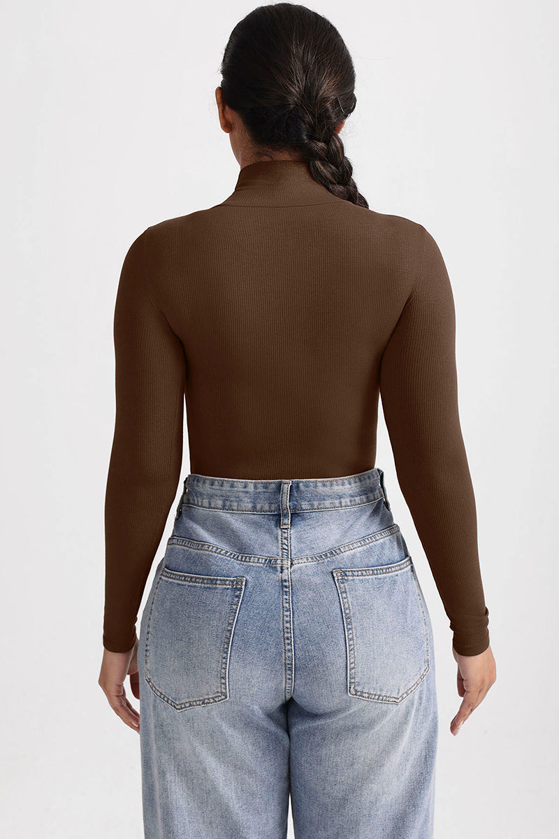 Long Sleeve Mock Neck Bodysuit
