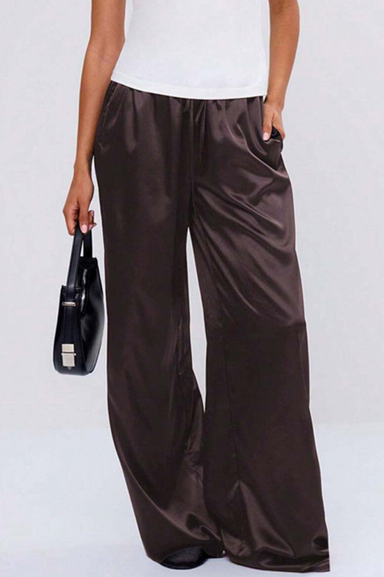 Relaxed Fit Drawstring Casual Pants