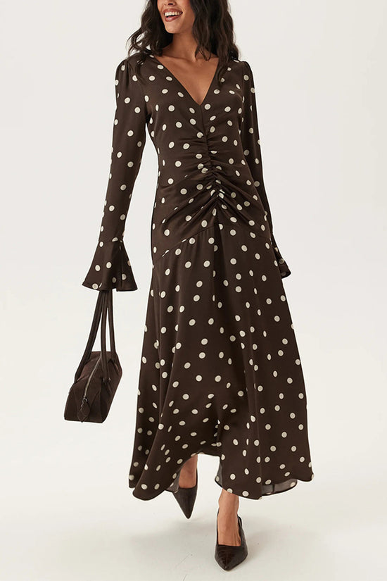 Polka Dot Long Sleeve Dress