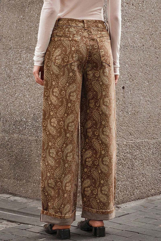 Paisley Straight Jeans