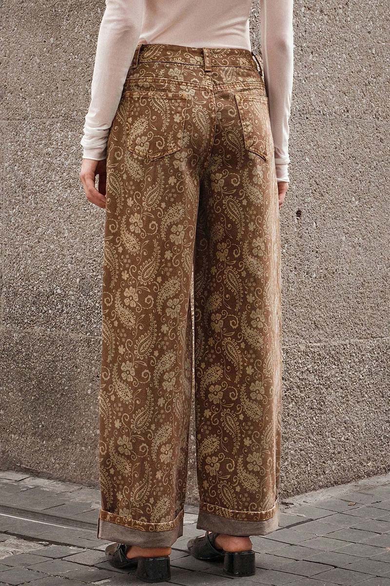 Paisley Straight Jeans