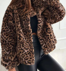 Bold Leopard Print Coat