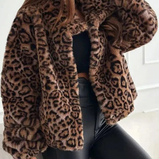Bold Leopard Print Coat