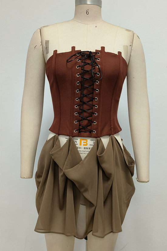 Strapless Corset Bodycon Dress