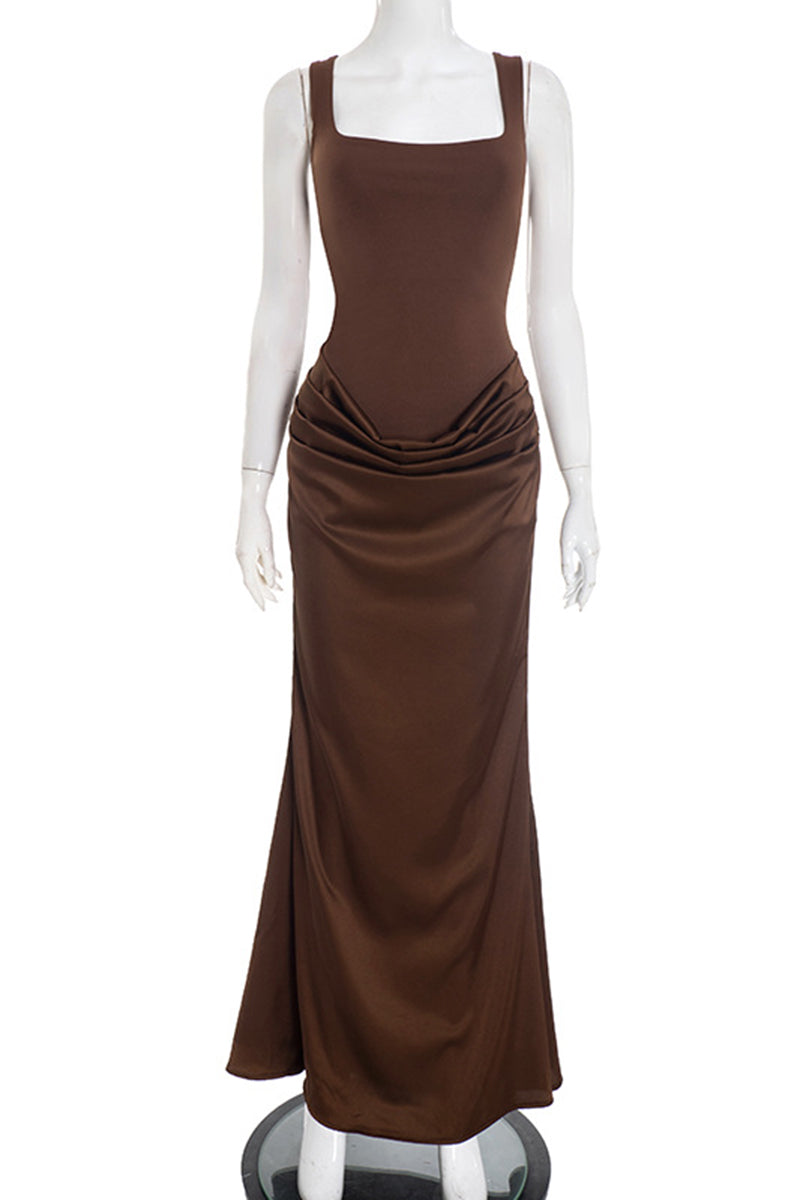 Elegant Sleeveless Maxi Dress