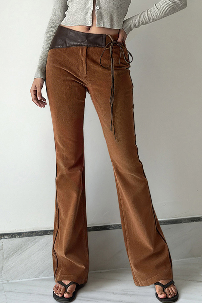 Asymmetrical Wrap Casual Pants