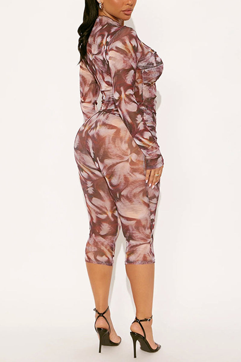 Stylish Tie Waist Cropped Pants Set
