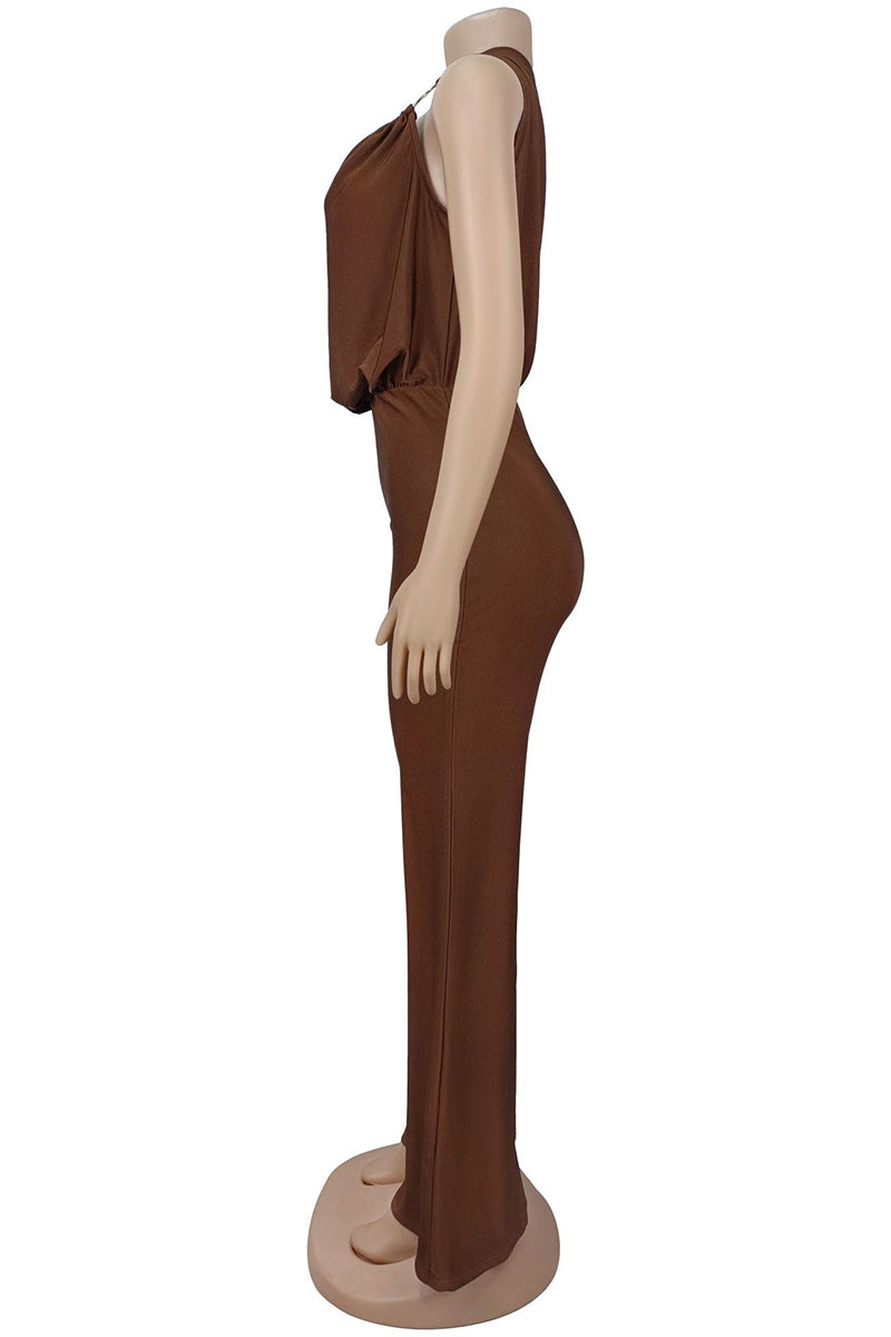 Elegant One-Shoulder Wide-Leg Jumpsuit