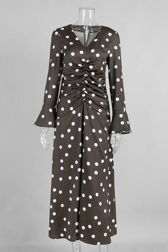 Polka Dot Long Sleeve Dress