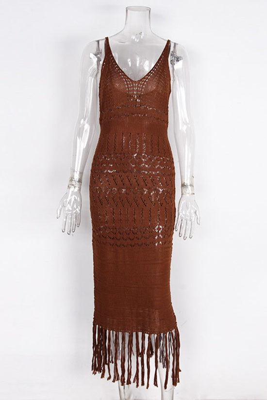 Elegant Crochet Cover-Up Dress