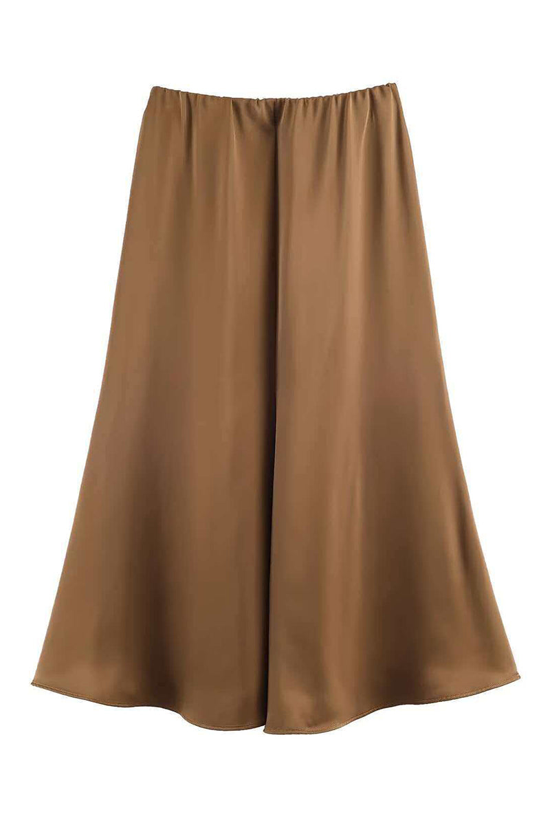 Elegant Flowing Midi Skirt