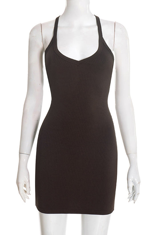 Sleeveless Bodycon Casual Dress