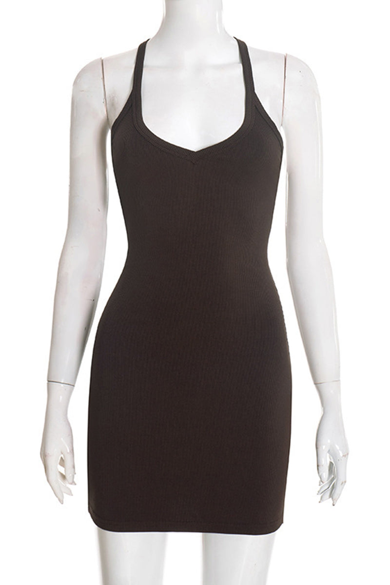 Sleeveless Bodycon Casual Dress