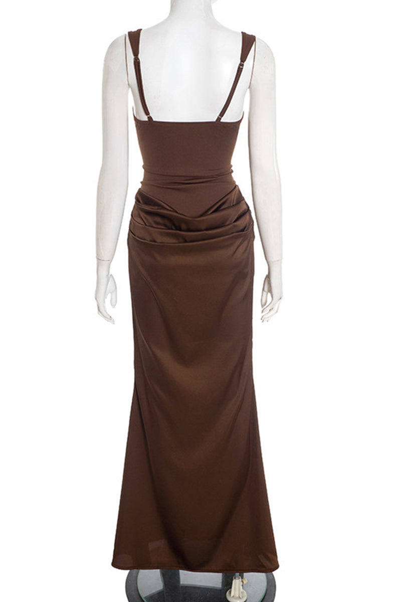 Sleek Sleeveless Bodycon Maxi Dress