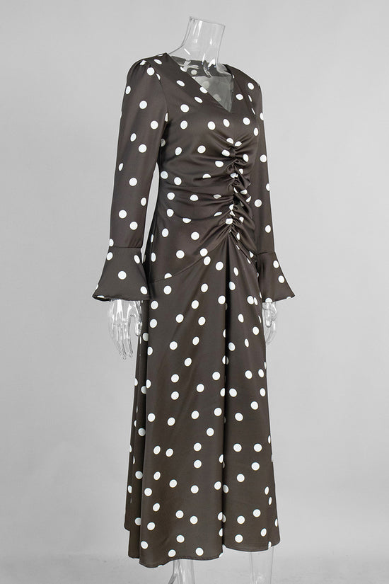 Polka Dot Long Sleeve Dress