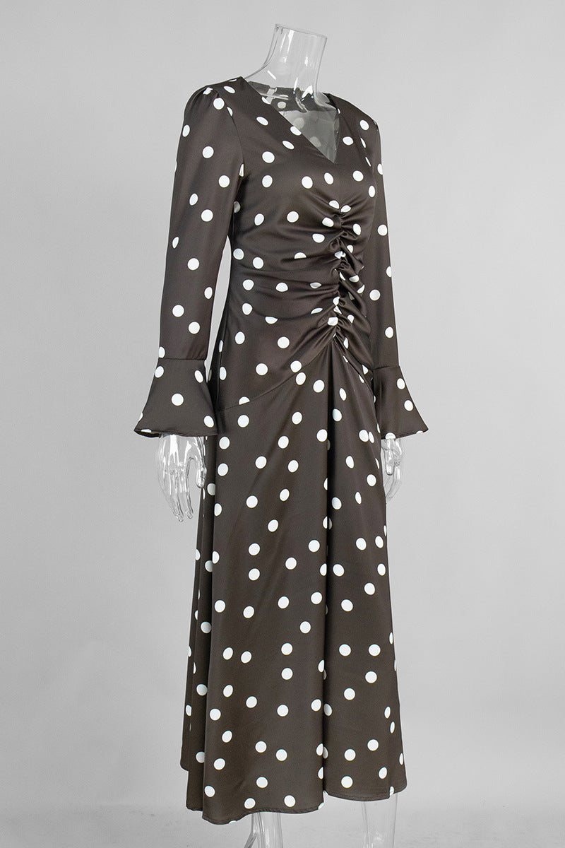 Polka Dot Long Sleeve Dress