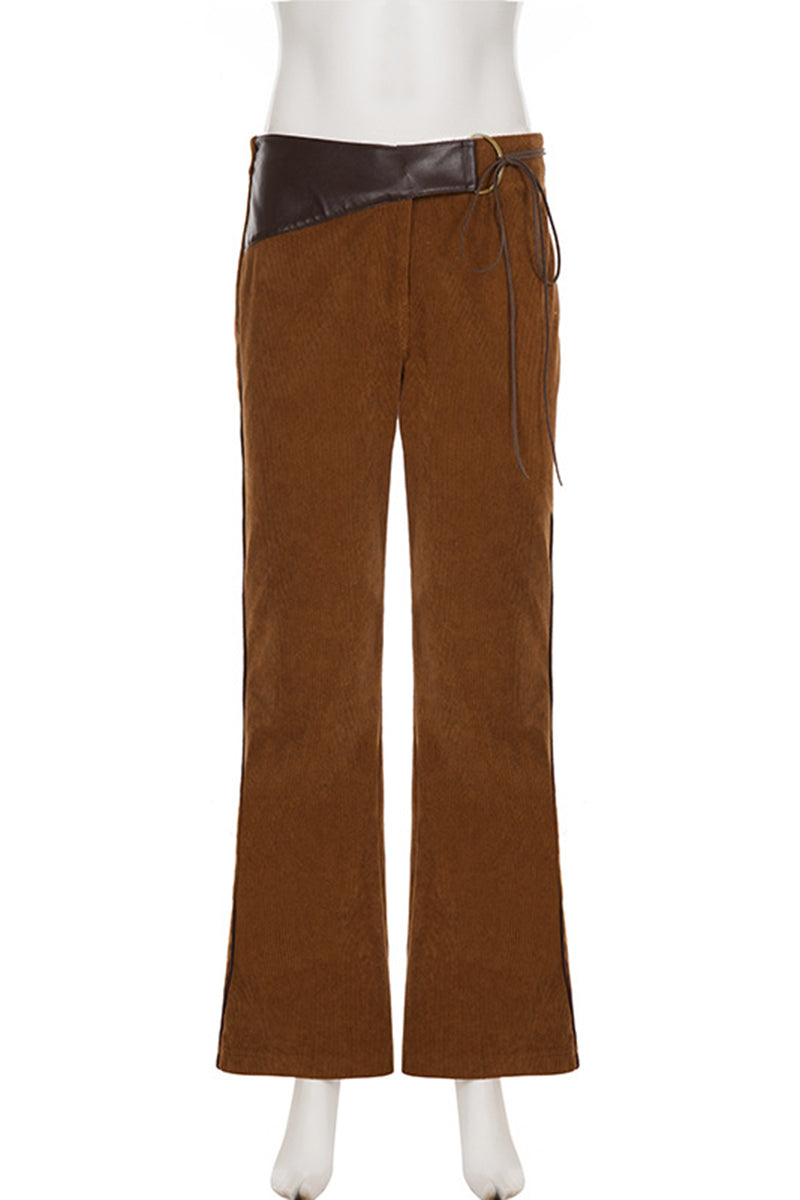 Asymmetrical Wrap Casual Pants