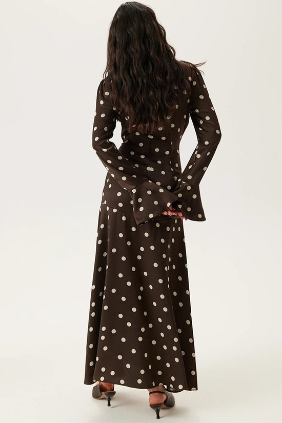 Polka Dot Long Sleeve Dress