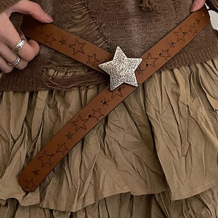 Star Embellished Western Belt