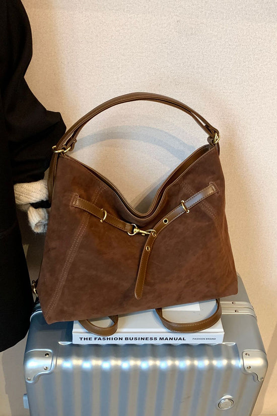 Triangular Leather Handbag