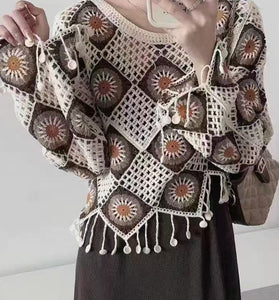 Crochet Blouse with Intricate Patterns