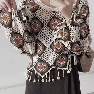 Crochet Blouse with Intricate Patterns