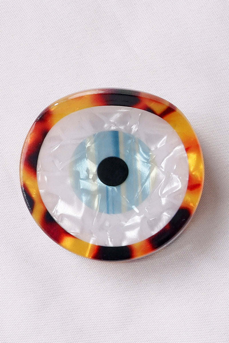 Geometric Patterned Circular Hair Claw