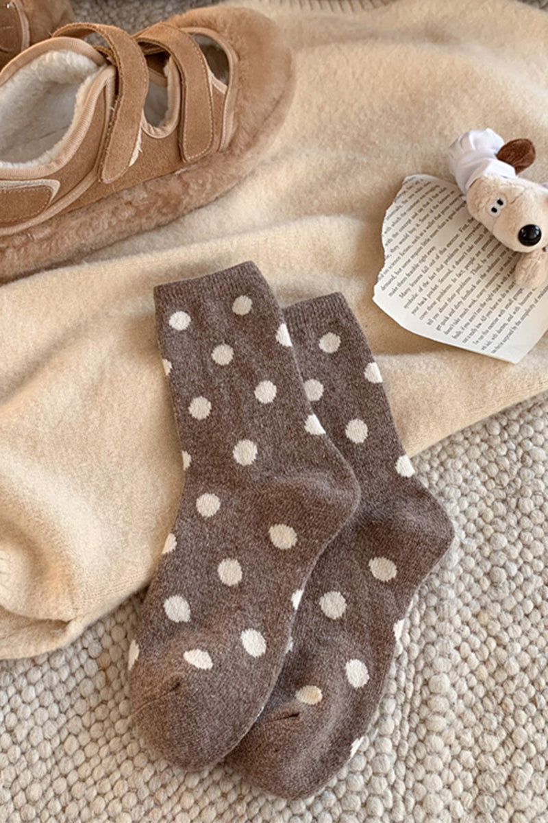 Polka Dot Cozy Socks