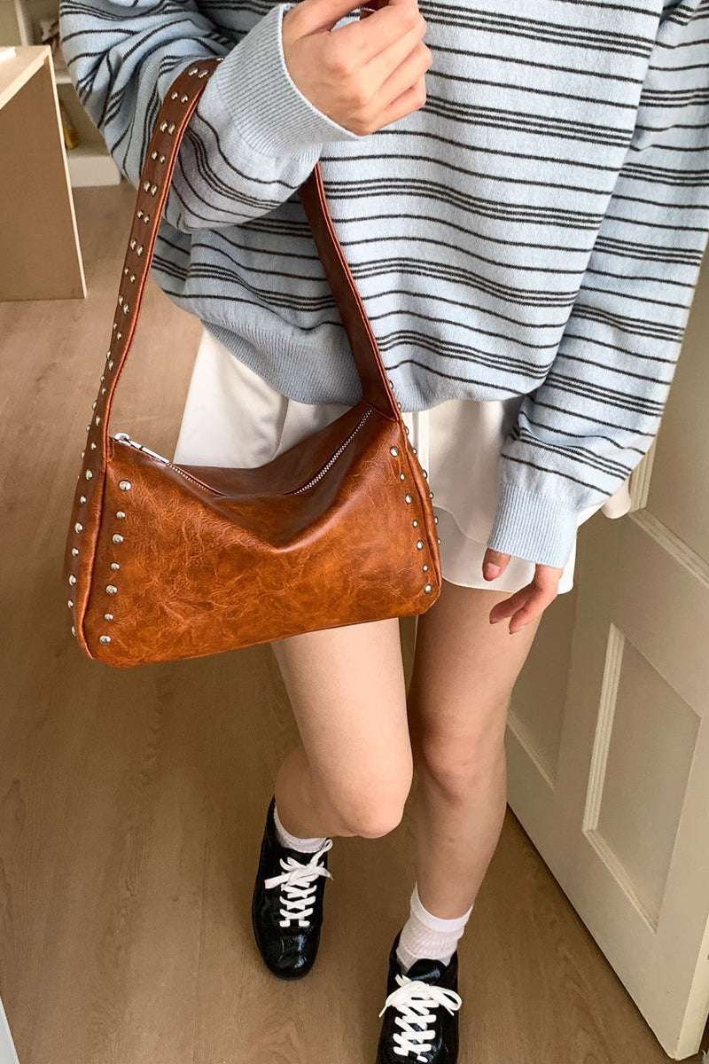 Studded Sling Bag for Casual Outings
