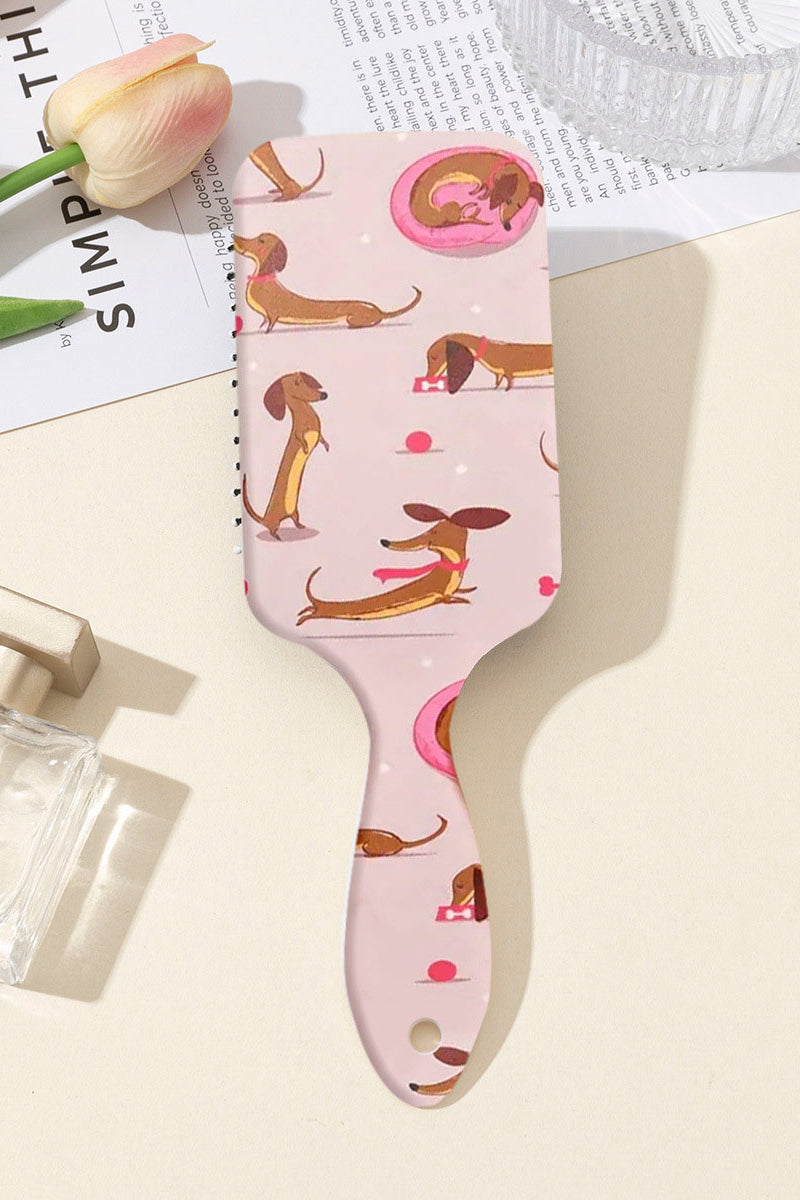 Patterned Hairbrush with Cute Accent