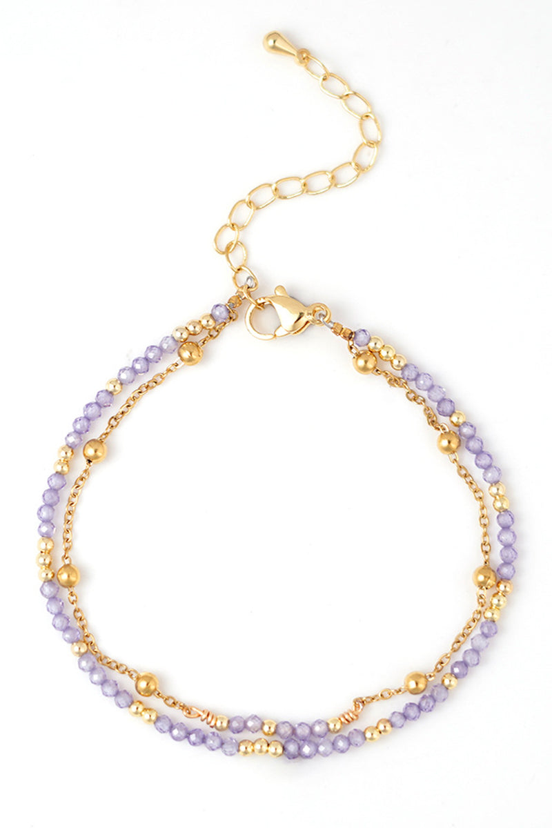 Elegant Beaded Layered Bracelet