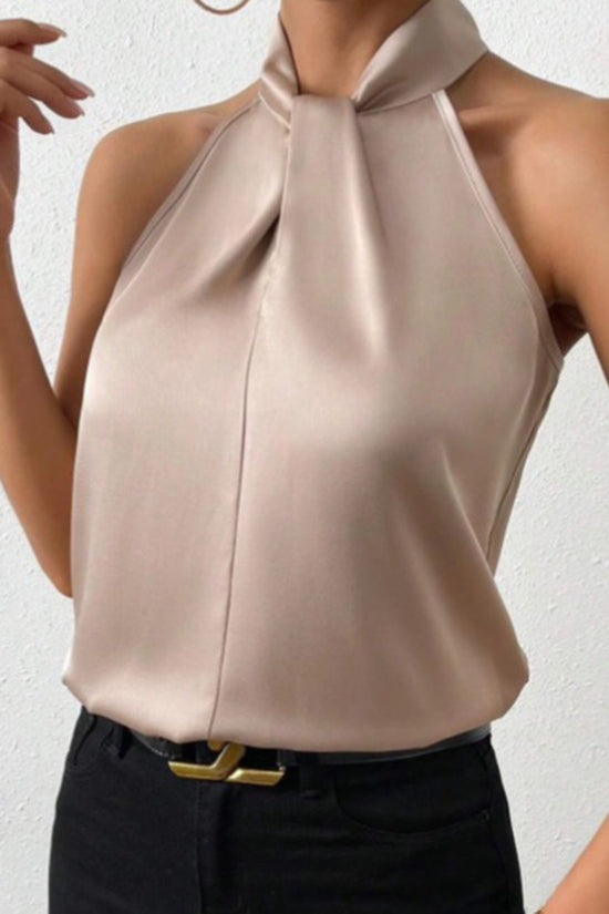 Elegant Halter Neck Tank Top