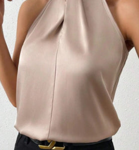 Elegant Halter Neck Tank Top