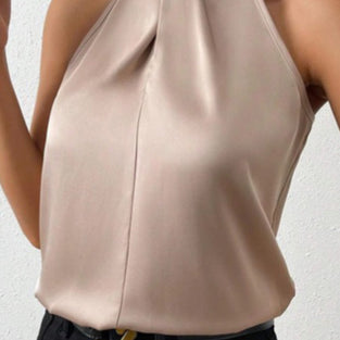 Elegant Halter Neck Tank Top