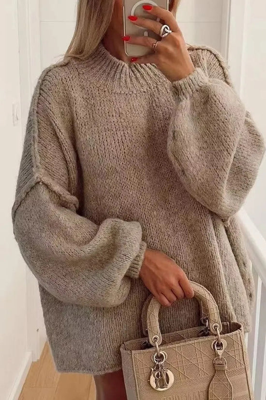 Cozy Turtleneck Knit Sweater