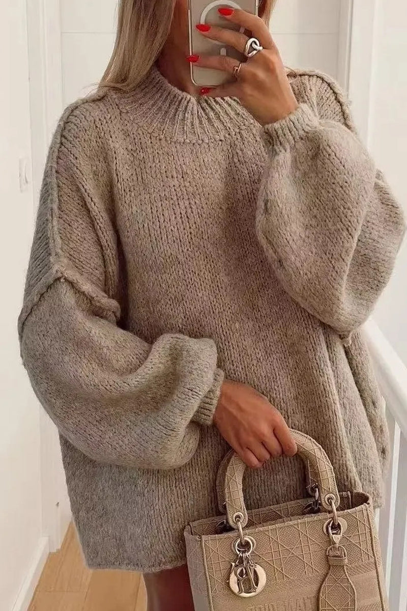 Cozy Turtleneck Knit Sweater