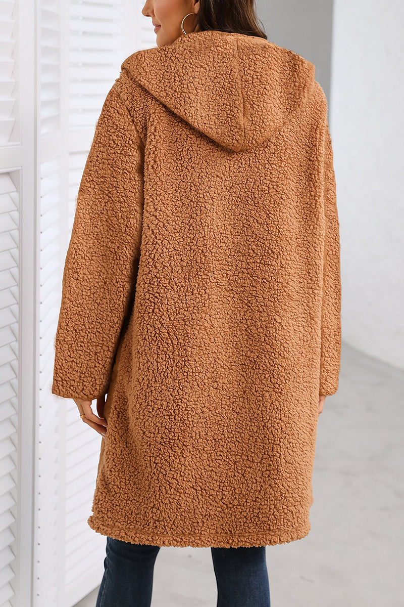 Quilted Longline Hooded Jacket