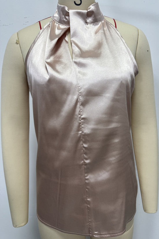 Elegant Halter Neck Tank Top