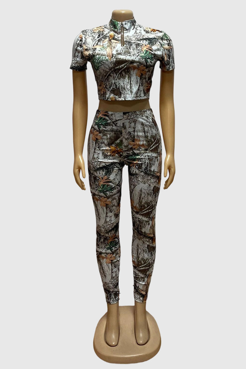 Glamorous Camo Two-Piece Set