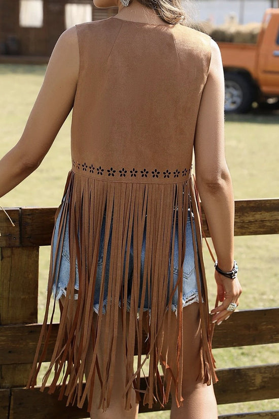 Fringe Sleeveless Boho Vest