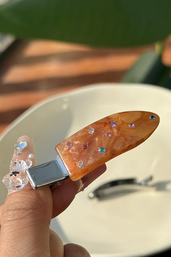Chic Gem-Studded Hair Clip