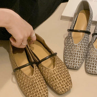 Elegant Mesh Ballet Flats
