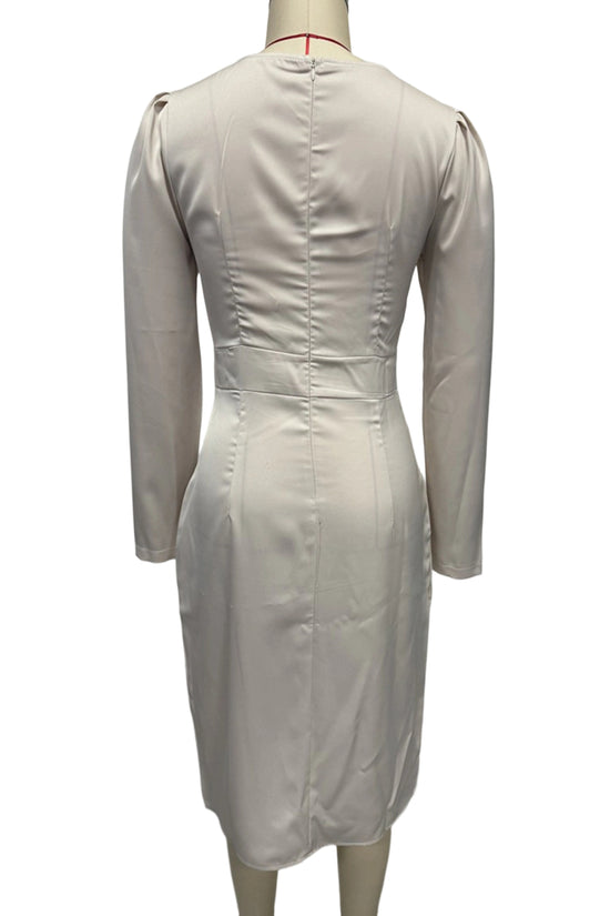 Elegant V-Neck Wrap Dress