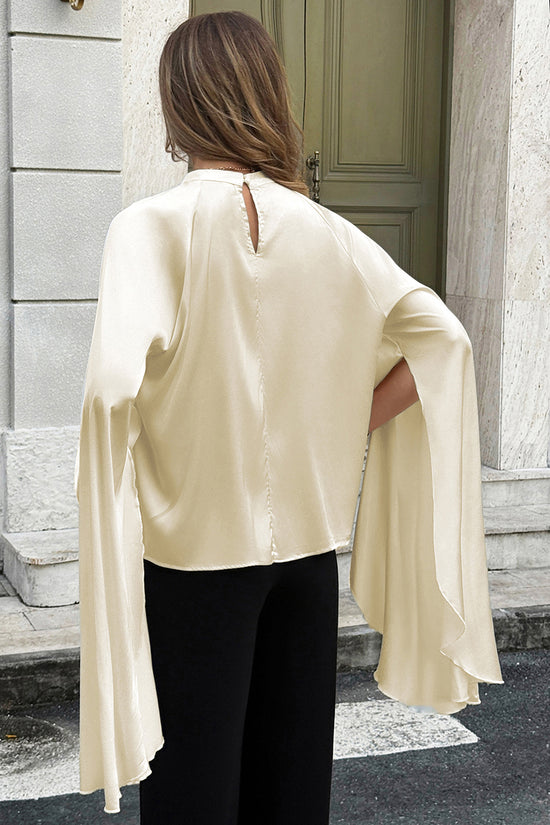 Elegant Cape Sleeve Blouse