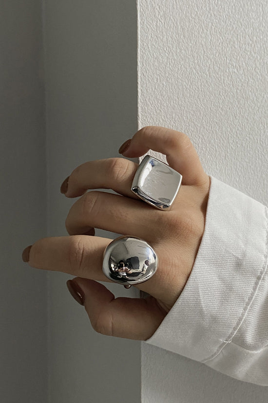 Sleek Domed Statement Ring