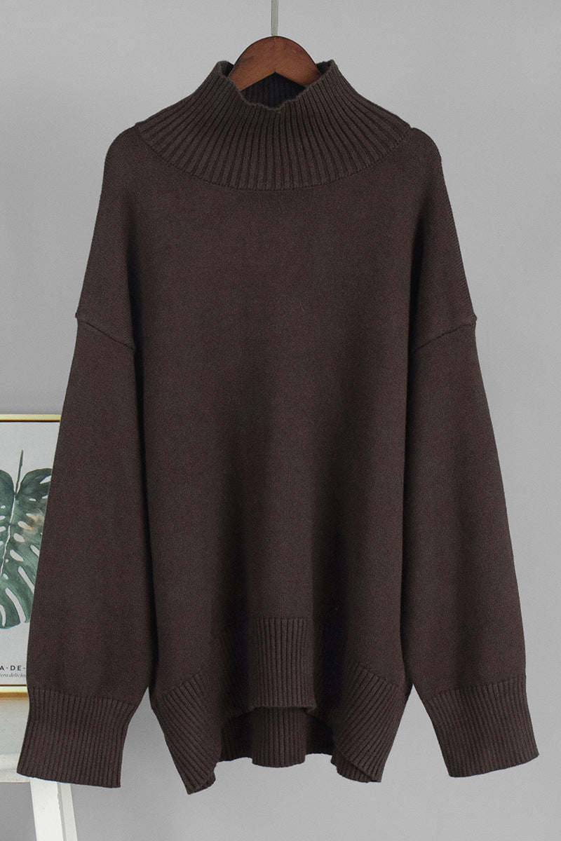 High-Neck Oversized Sweater