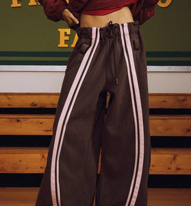Relaxed Fit Striped Casual Pants