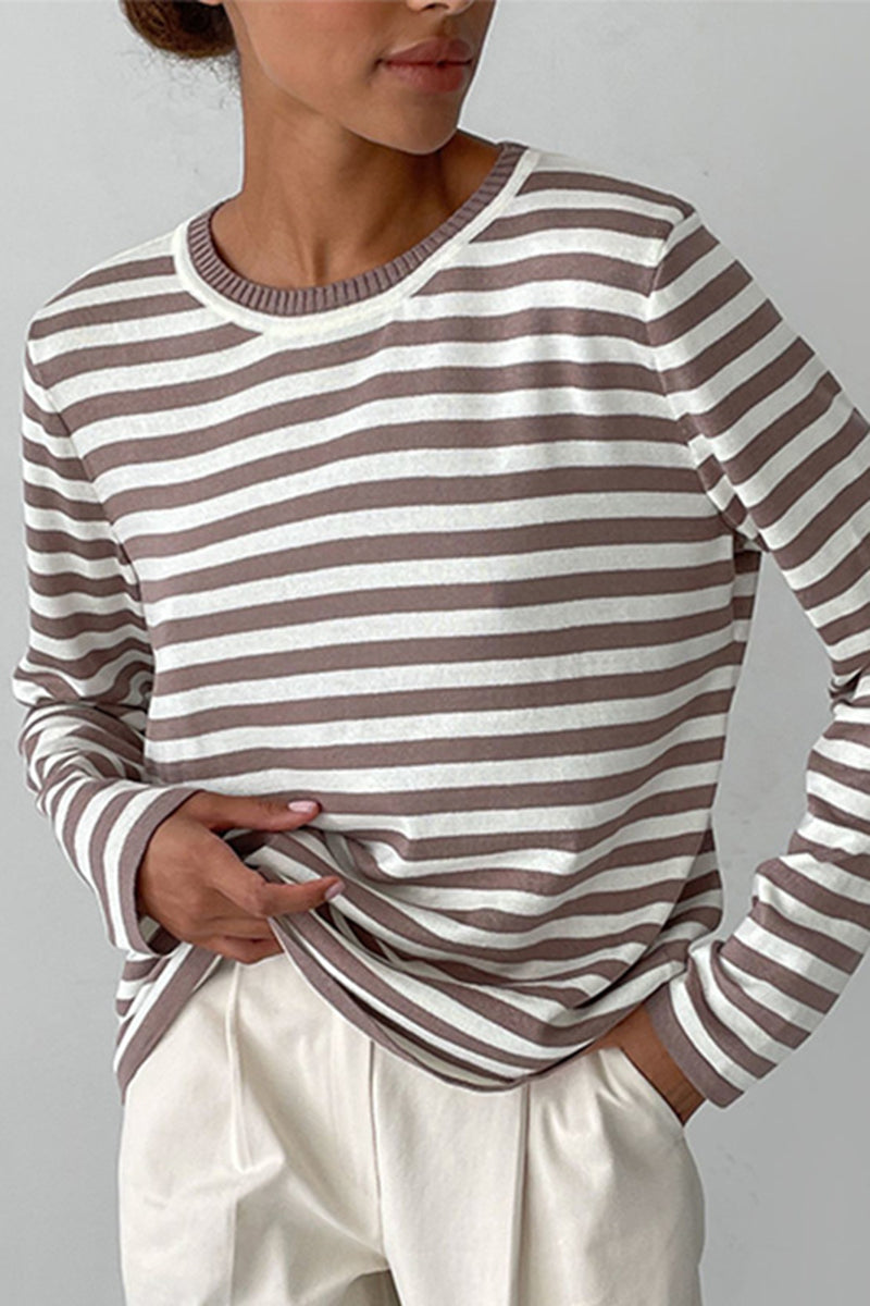 Striped Long Sleeve Sweater